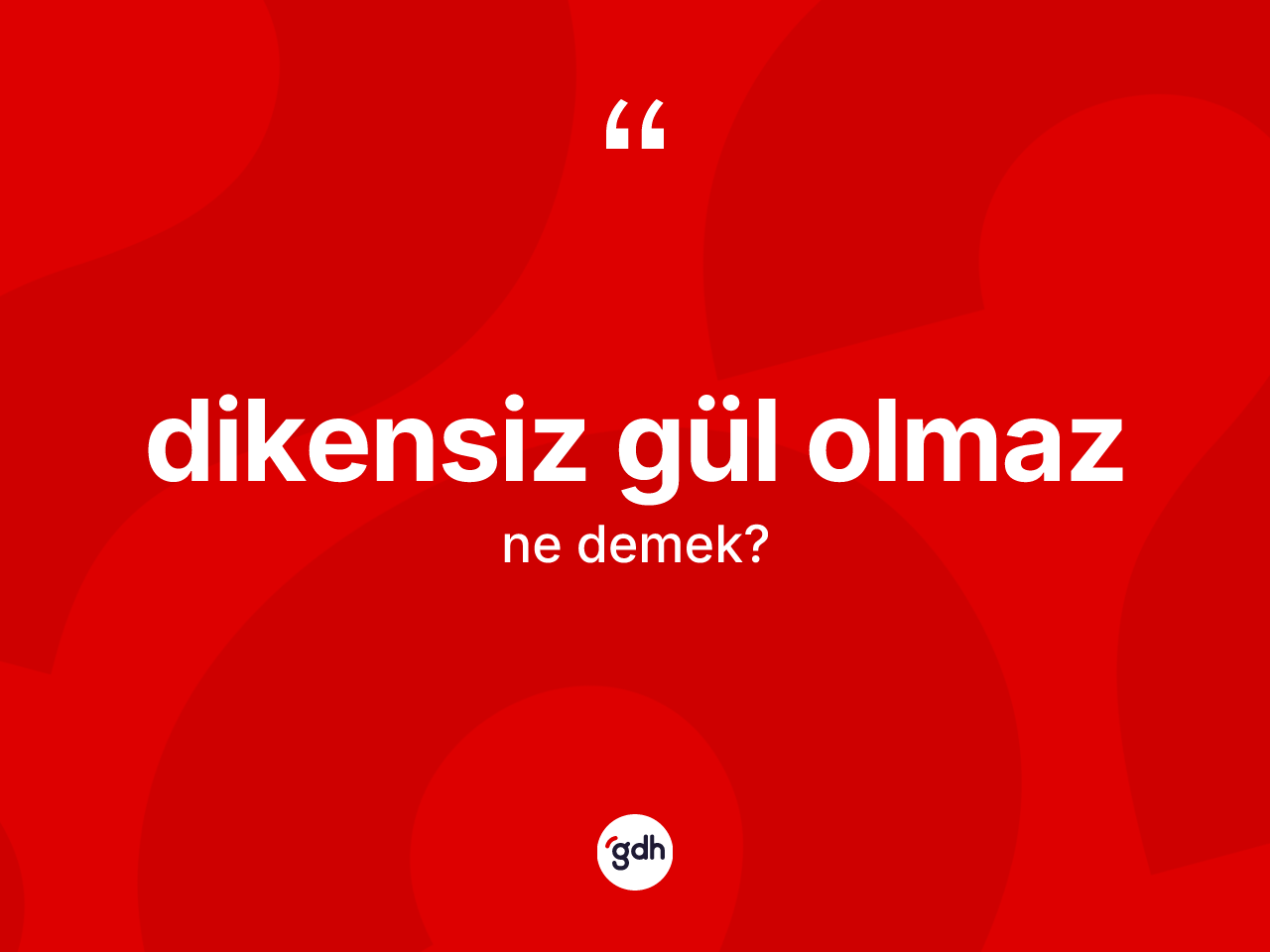 Dikensiz gül olmaz ifadesinin sözlükteki anlamı nedir? Dikensiz gül olmaz sözünün TDK açıklaması nedir?