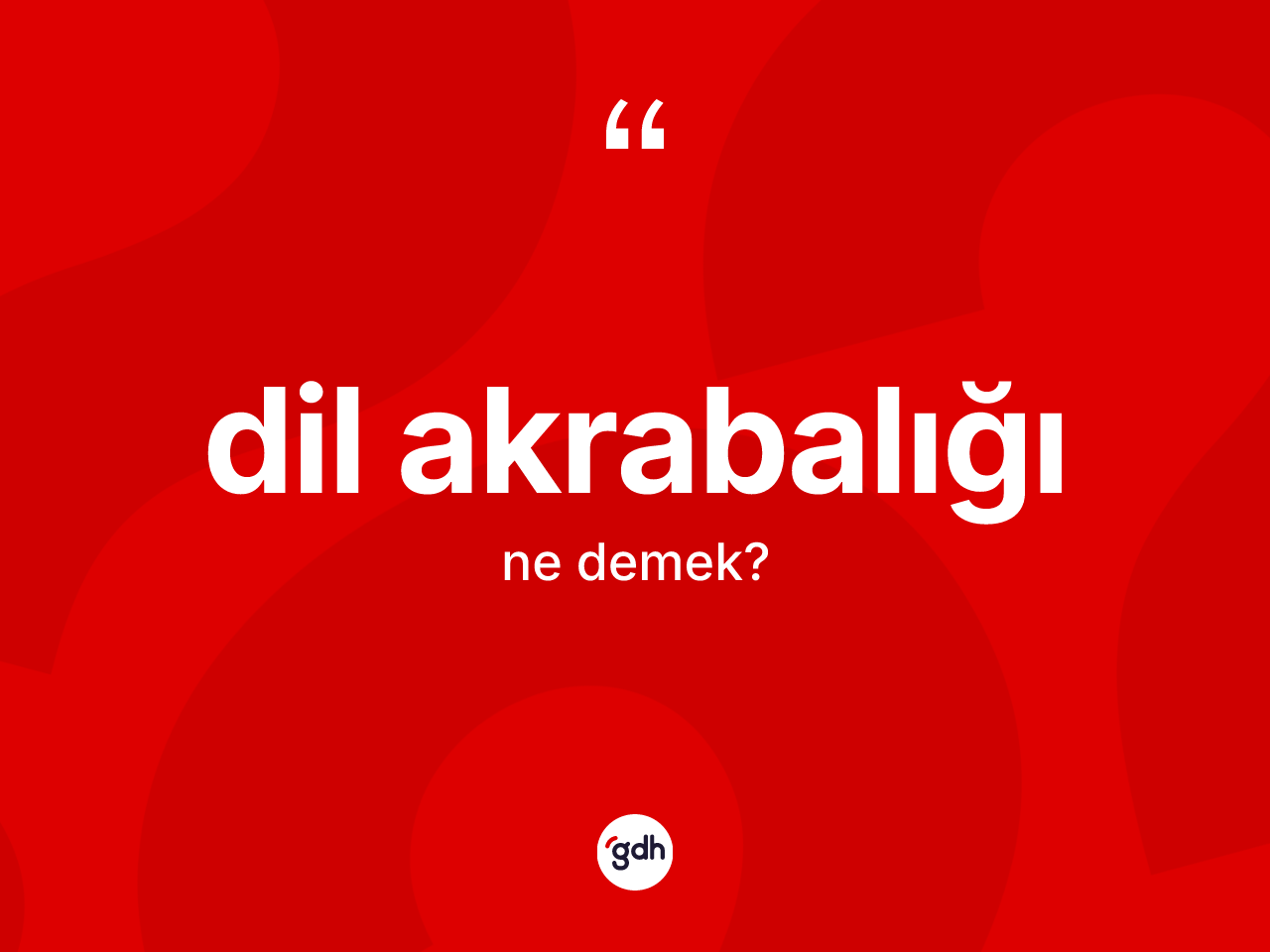 Dil akrabalığı kelimesinin anlamı nedir? Dil akrabalığının sözlükteki anlamı nedir?