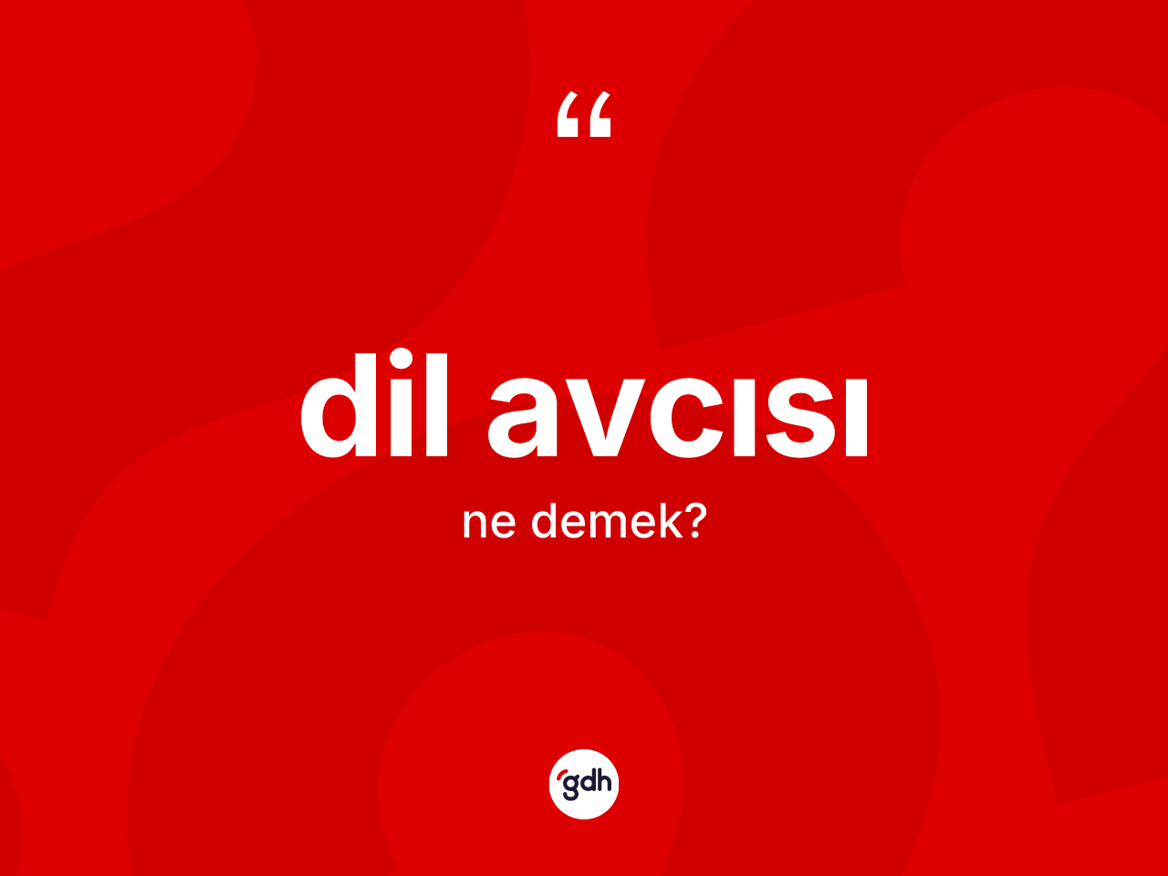 Dil avcısı nedir? Dil avcısının TDK'ya göre anlamı nedir?