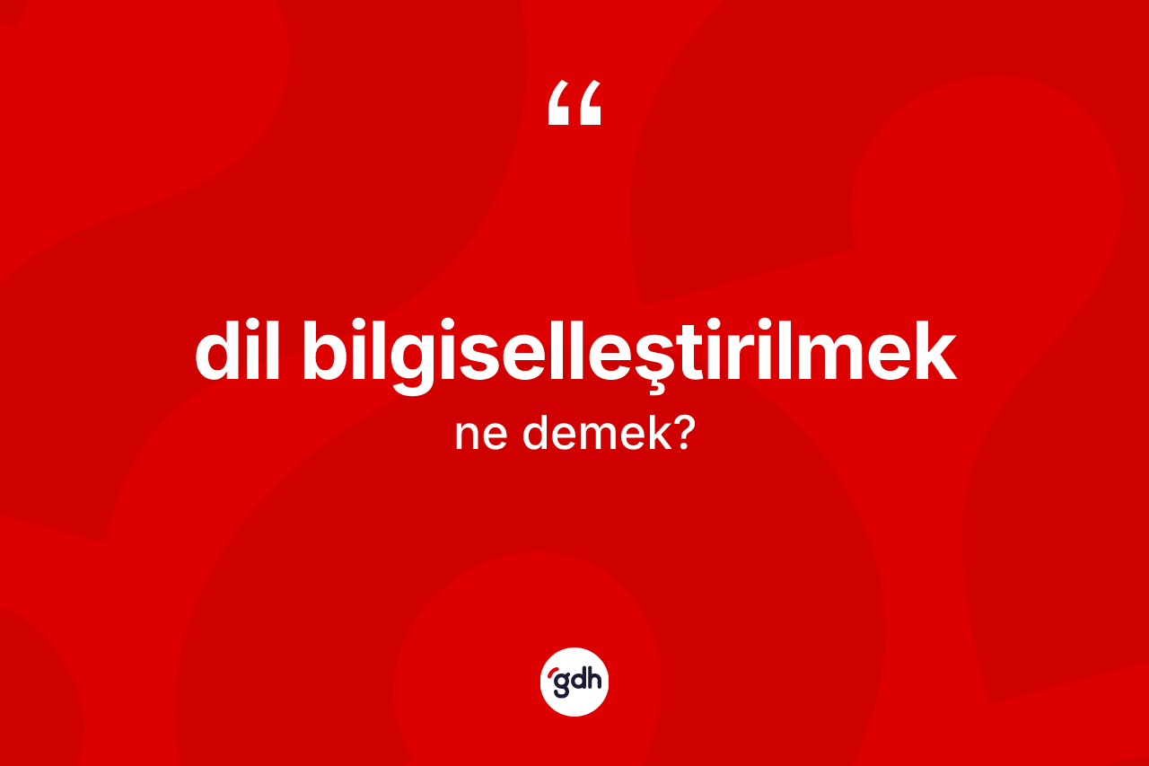 Dil bilgiselleştirilmek kelimesinin anlamı nedir? Dil bilgiselleştirilmeğin halk arasındaki kullanımı nasıldır?