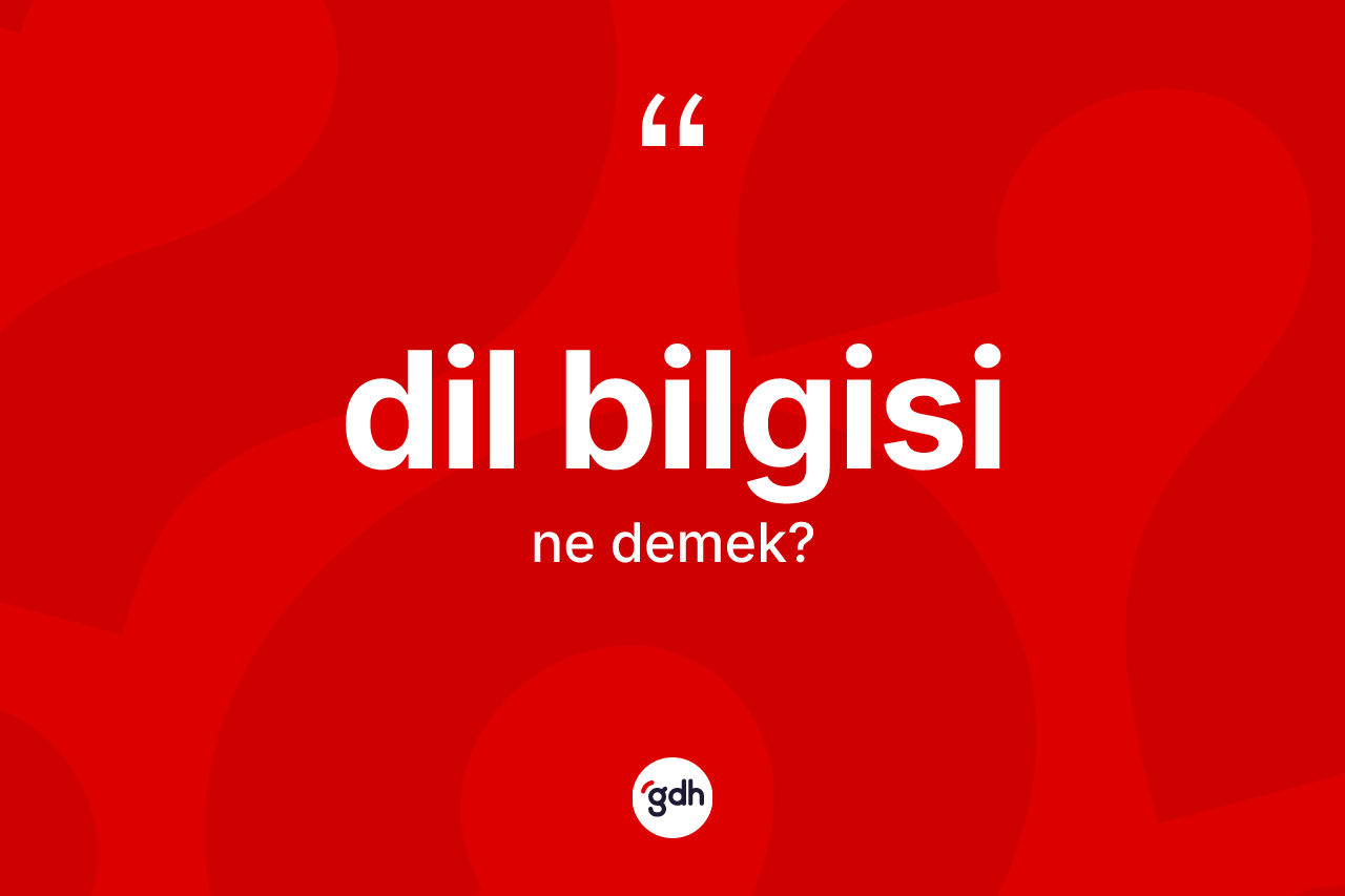 Dil bilgisi kelimesi ne anlama gelir?