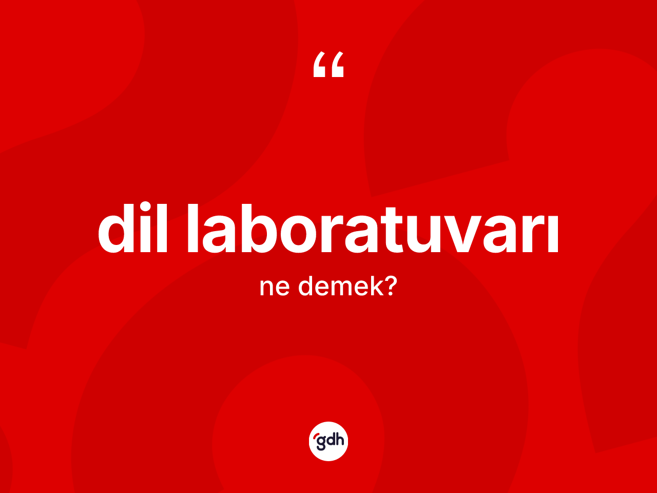 Dil laboratuvarı nedir? Dil laboratuvarının TDK'ya göre anlamı nedir?