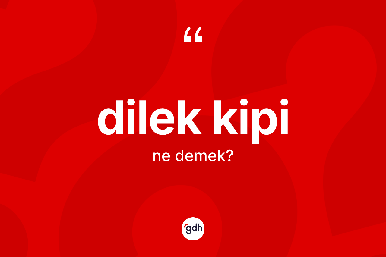 Dilek kipi nedir? Dilek kipi kelimesinin TDK anlamı nedir?