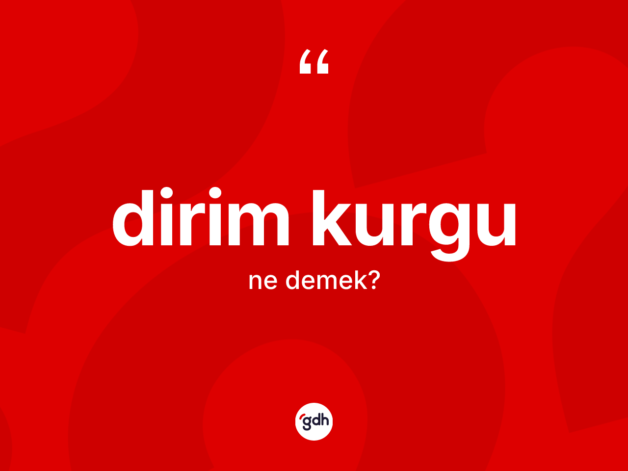 Dirim kurgu ne anlama gelir? Dirim kurgunun TDK'ya göre anlamı nedir?
