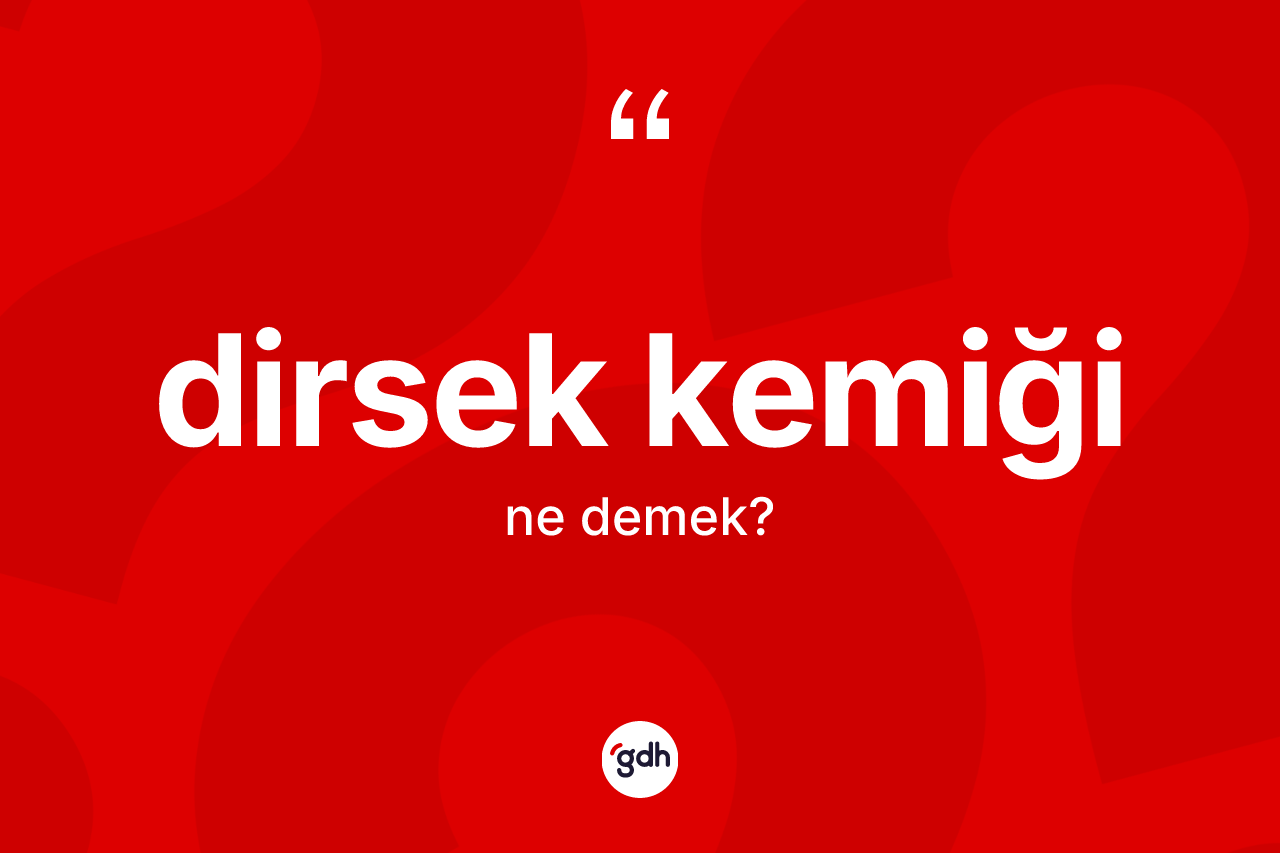 Dirsek kemiği kelimesinin tanımı nedir? Dirsek kemiğinin sözlükteki anlamı nedir?