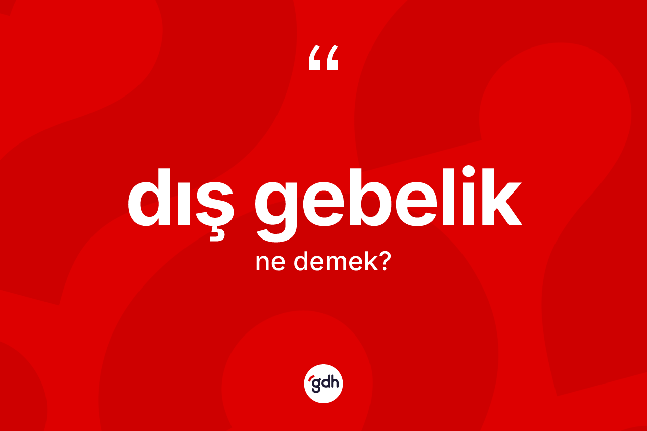 Dış gebelik ne demek? Dış gebelik kelimesinin kaç farklı anlamı var?