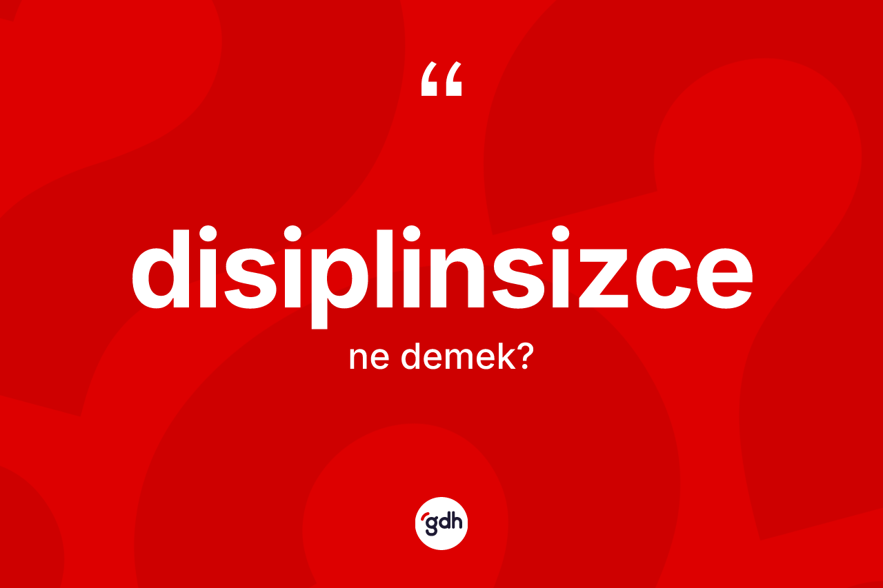Disiplinsizce ne demek?