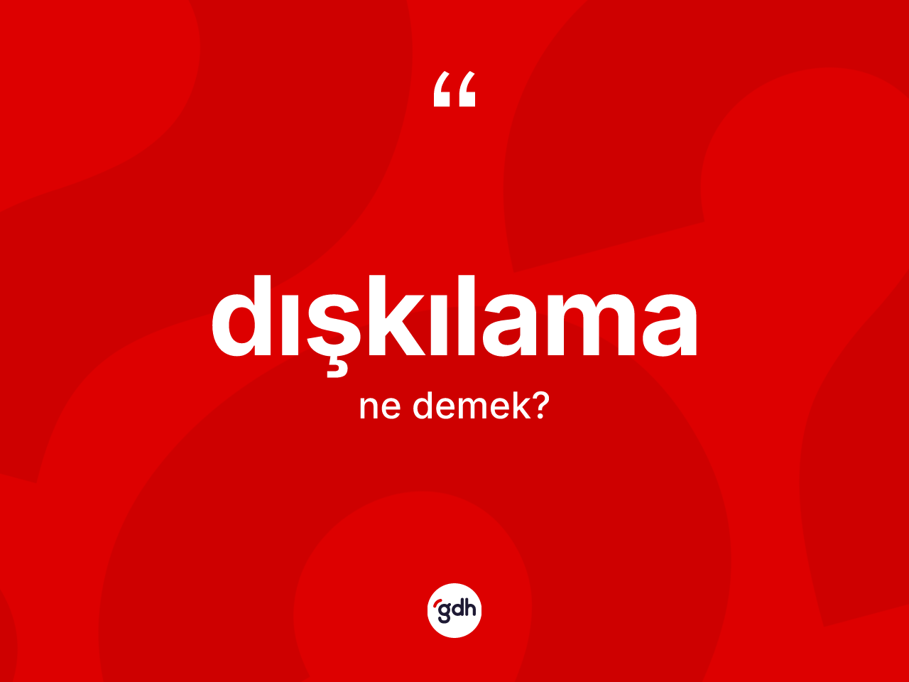 Dışkılama nedir? Dışkılamanın kısaca tanımı nedir?