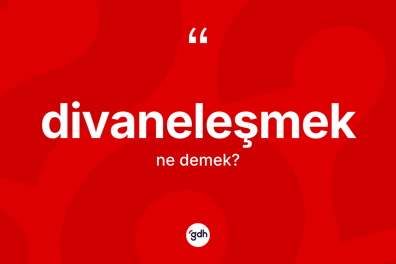 Divaneleşmek kelimesi nedir? Divaneleşmeğin kısaca tanımı nedir?