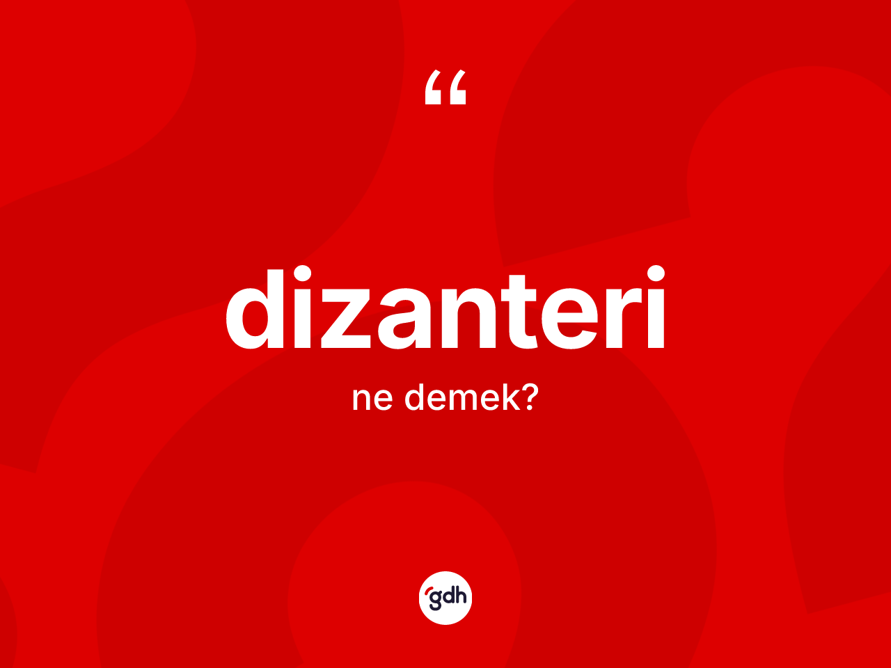 Dizanteri kelimesinin tanımı nedir? Dizanteri kelimesinin TDK anlamı nedir?