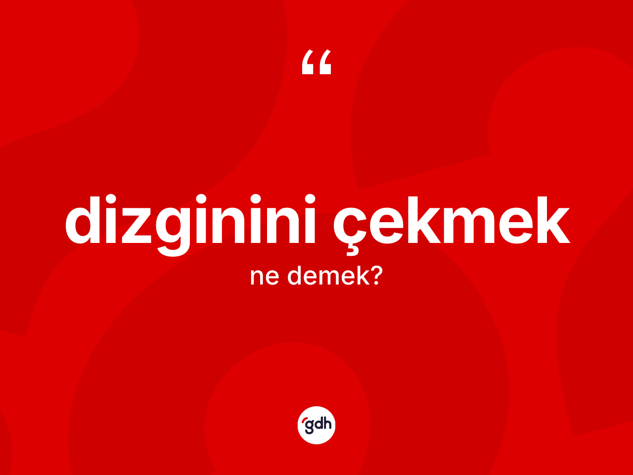 Dizginini çekmek ifadesinin tanımı nedir? Dizginini çekmek ifadesi nerede kullanılır?