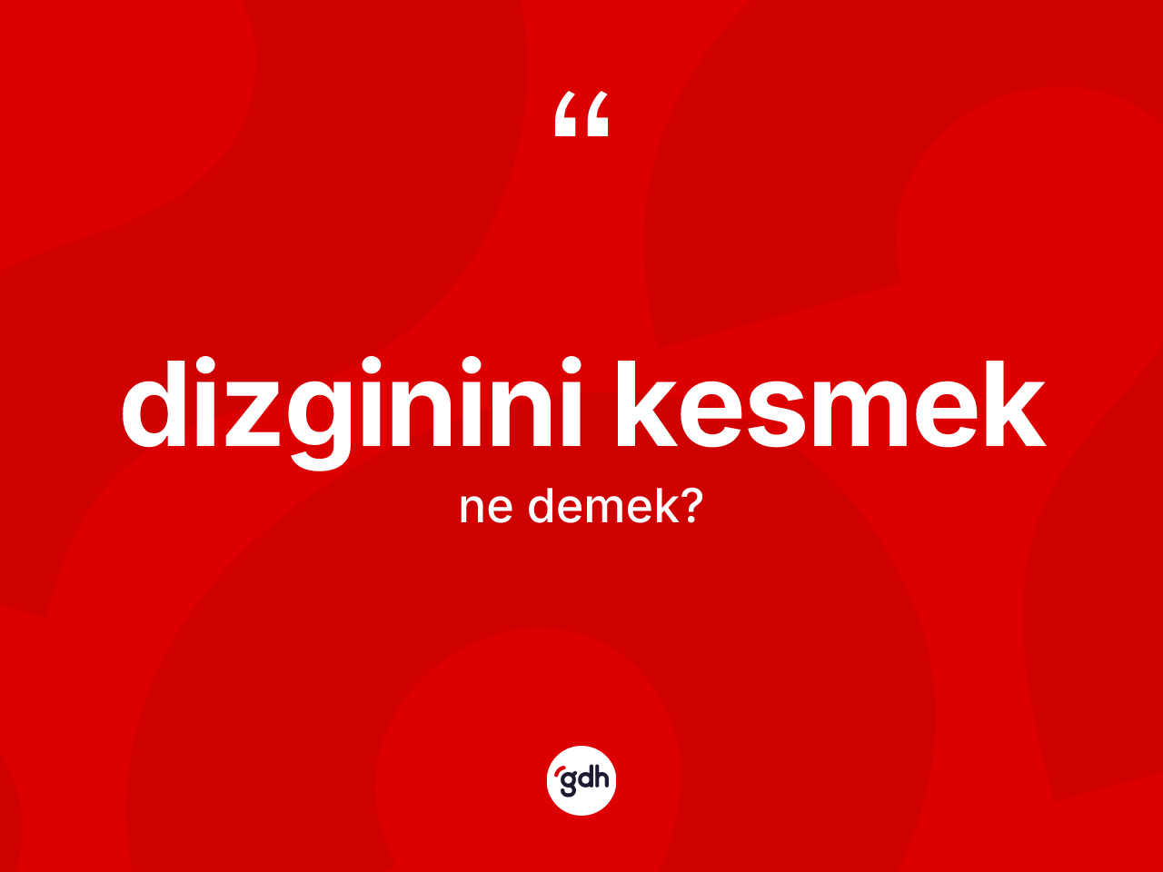Dizginini kesmek ifadesinin anlamı nedir? Dizginini kesmek sözünün TDK anlamı nedir?