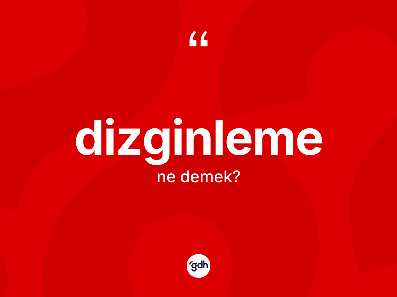 Dizginleme ne demek? Dizginlemenin TDK'ya göre anlamı nedir?