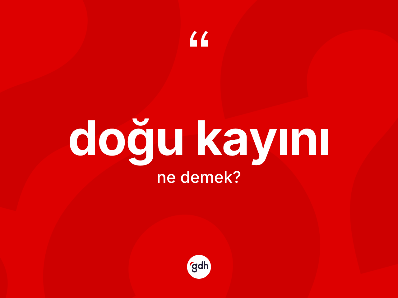 Doğu kayını kelimesinin anlamı nedir? Doğu kayını kelimesinin TDK anlamı nedir?