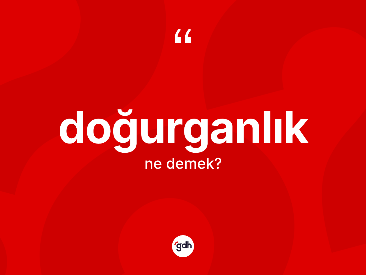 Doğurganlık kelimesi nedir? Doğurganlığın TDK'ya göre anlamı nedir?