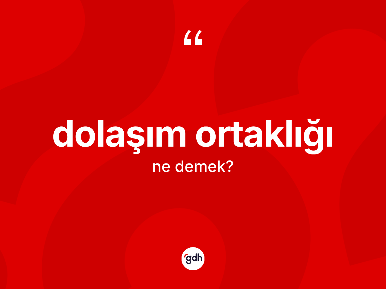 Dolaşım ortaklığı ne demek? Dolaşım ortaklığının TDK'ya göre anlamı nedir?