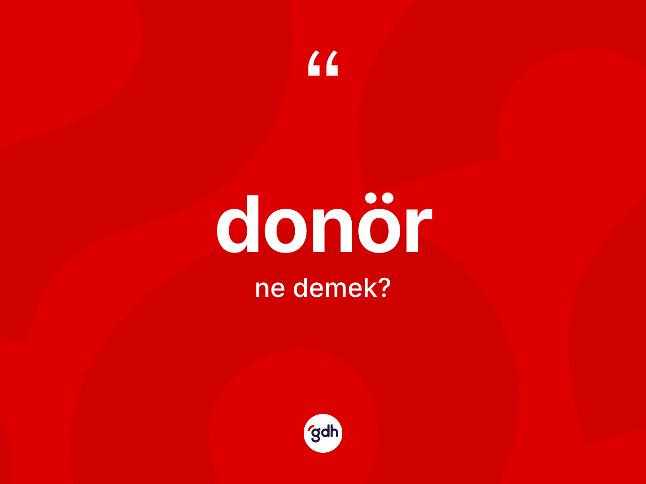 Donör ne anlama gelir? Donörün kısaca tanımı nedir?