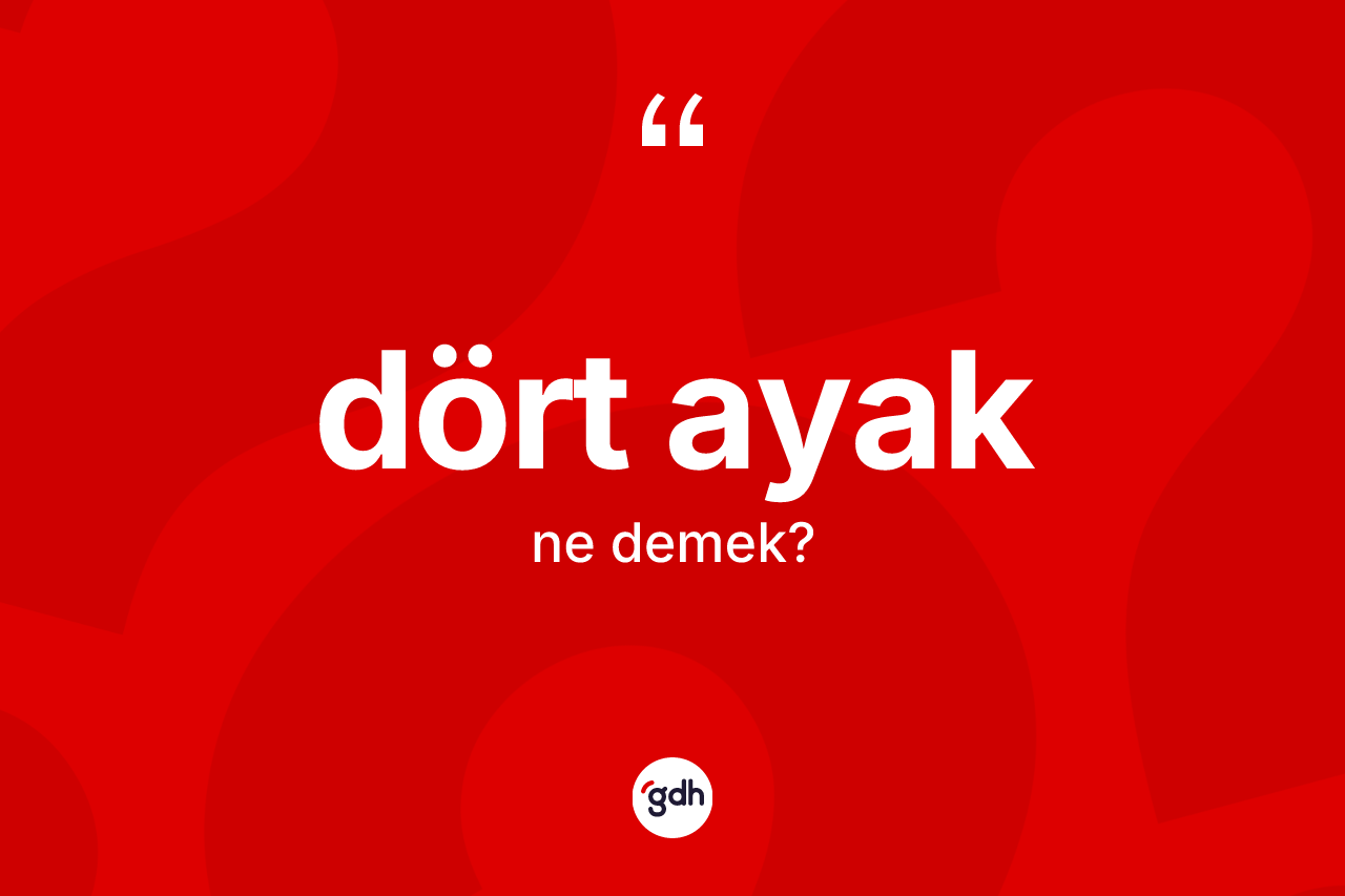 Dört ayak ne anlama gelir?