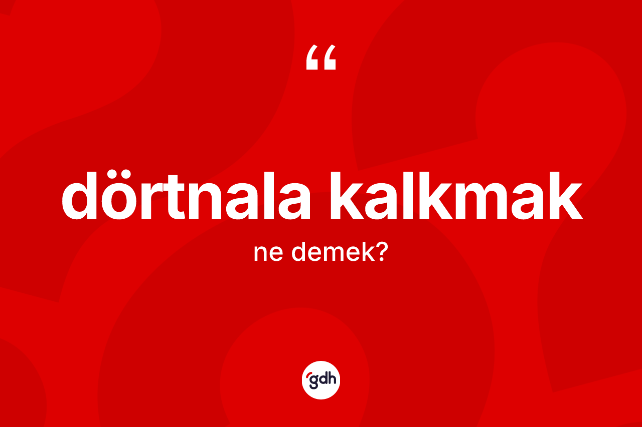 Dörtnala kalkmak ifadesinin tanımı nedir?