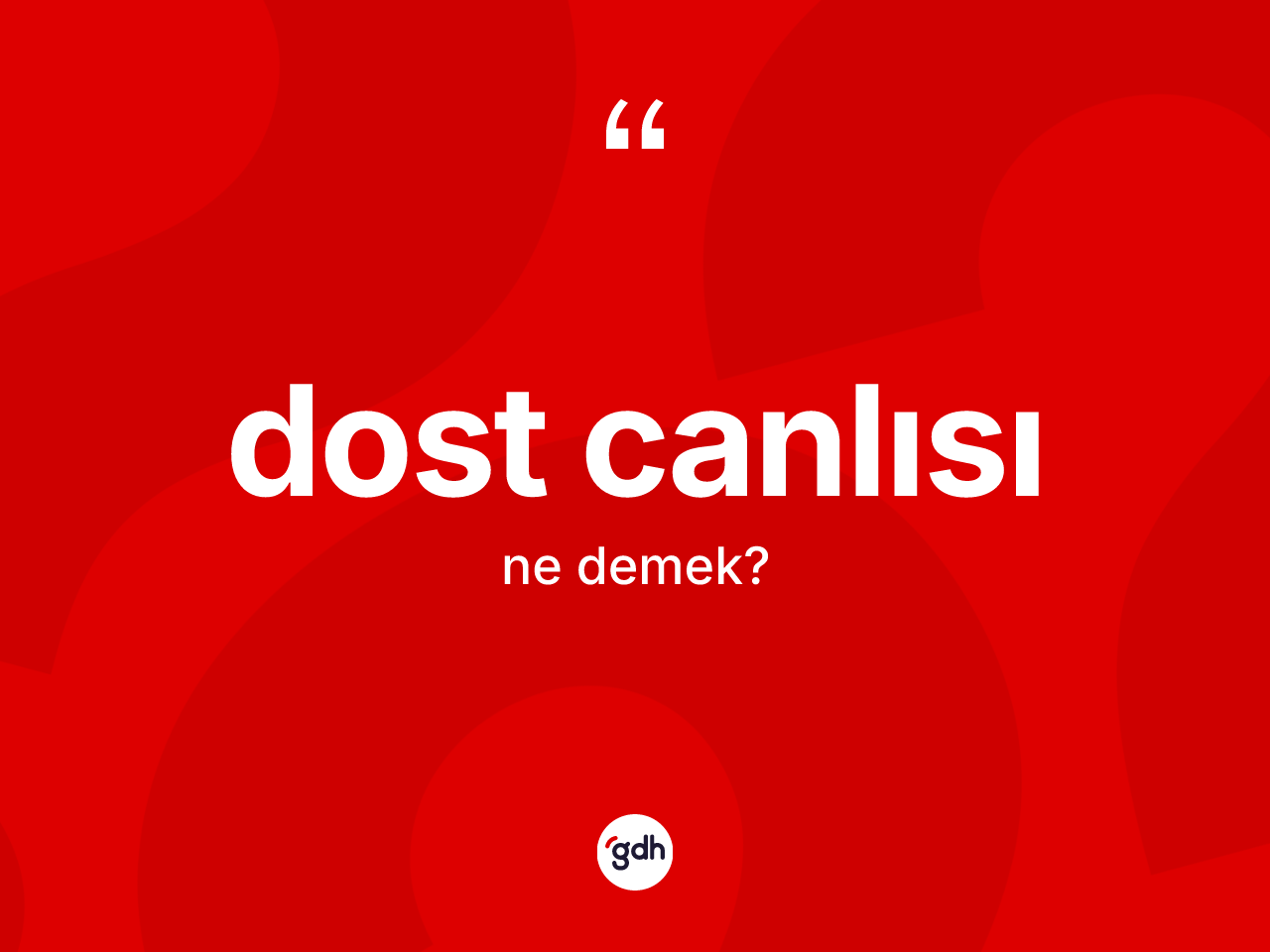 Dost canlısı kelimesi nedir? Dost canlısının TDK'ya göre anlamı nedir?