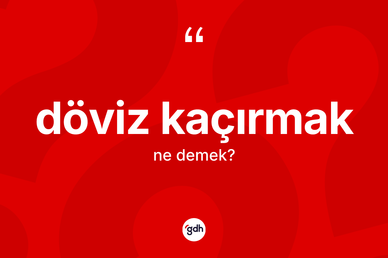 Döviz kaçırmak sözü ne demek? Döviz kaçırmak sözü hangi durumlarda kullanılır?