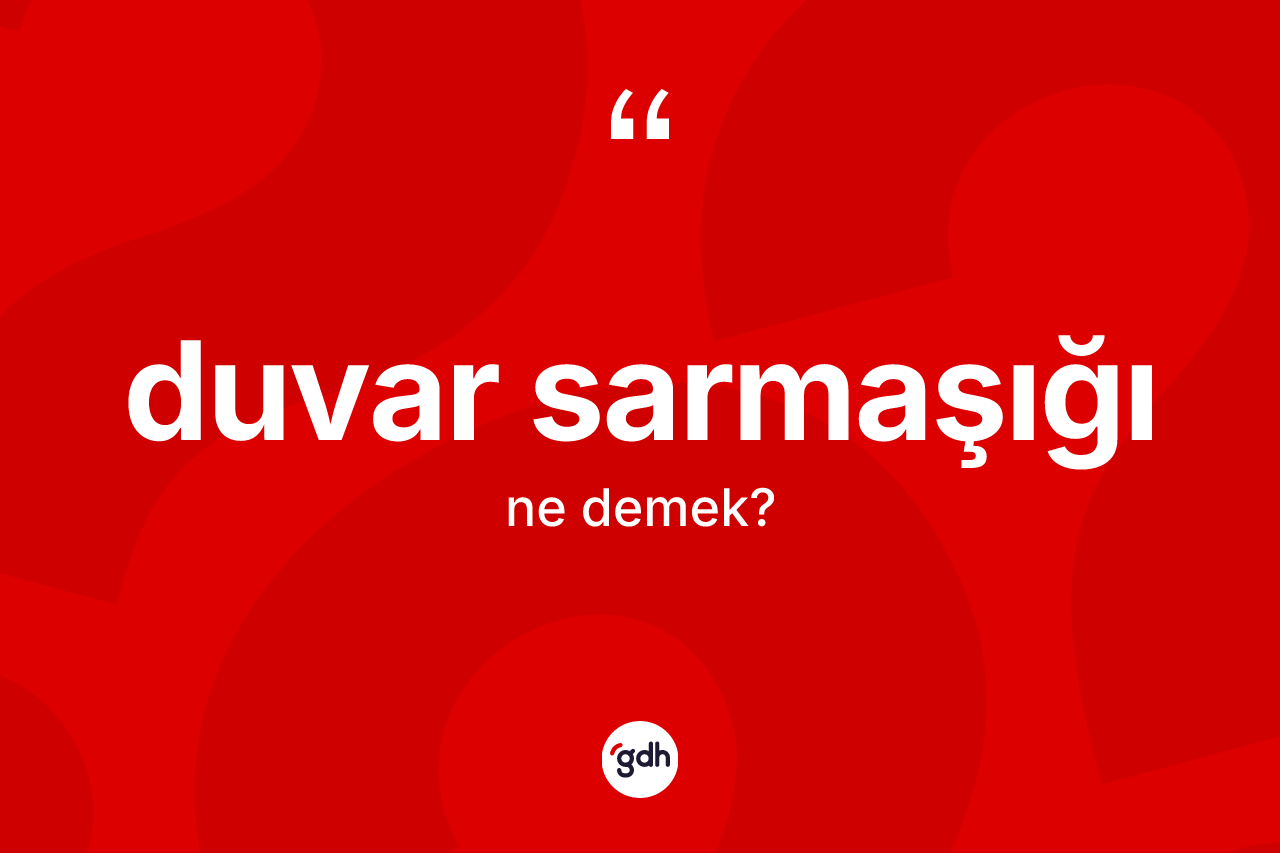 Duvar sarmaşığı kelimesinin anlamı nedir? Duvar sarmaşığı kelimesinin kaç farklı anlamı var?