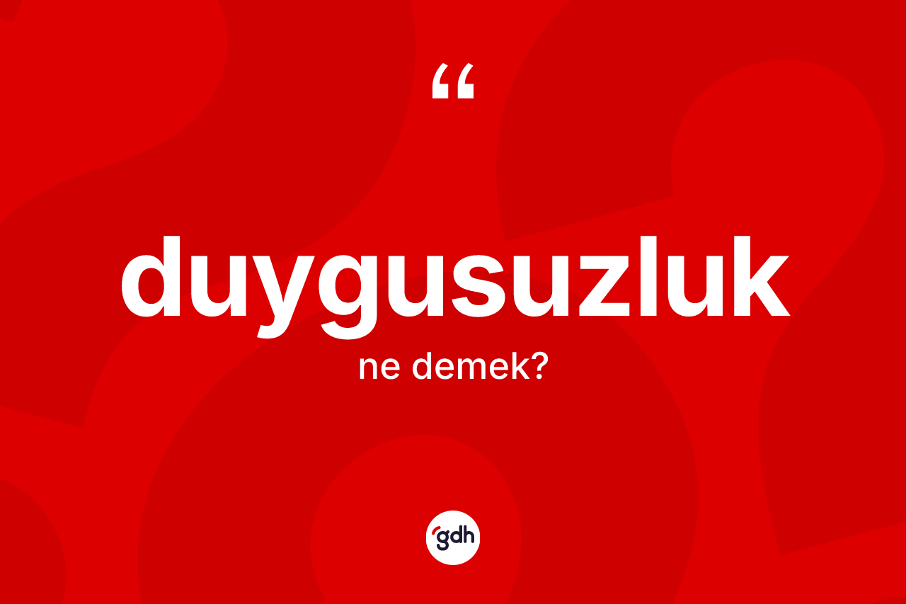 Duygusuzluk kelimesinin anlamı nedir?