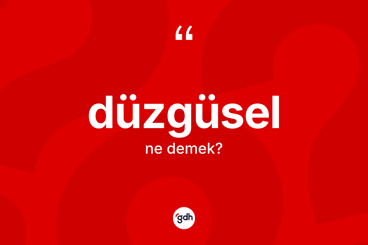 Düzgüsel ne anlama gelir?