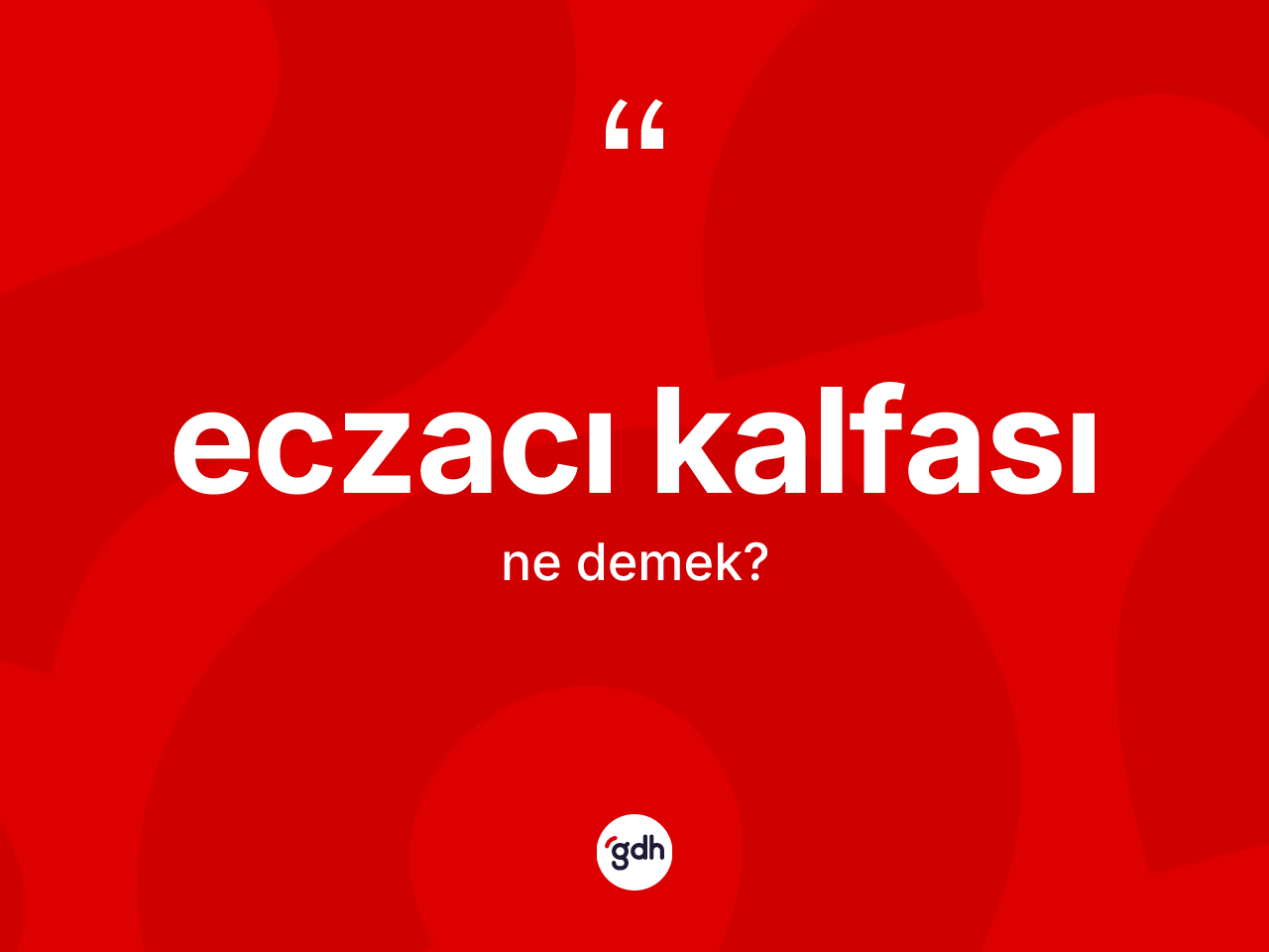 Eczacı kalfası kelimesi ne anlama gelir? Eczacı kalfasının TDK'ya göre anlamı nedir?