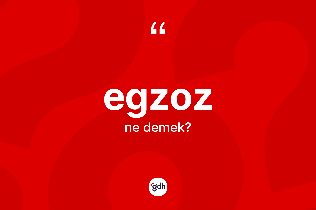 Egzoz ne demek? Egzozun TDK'ya göre anlamı nedir?