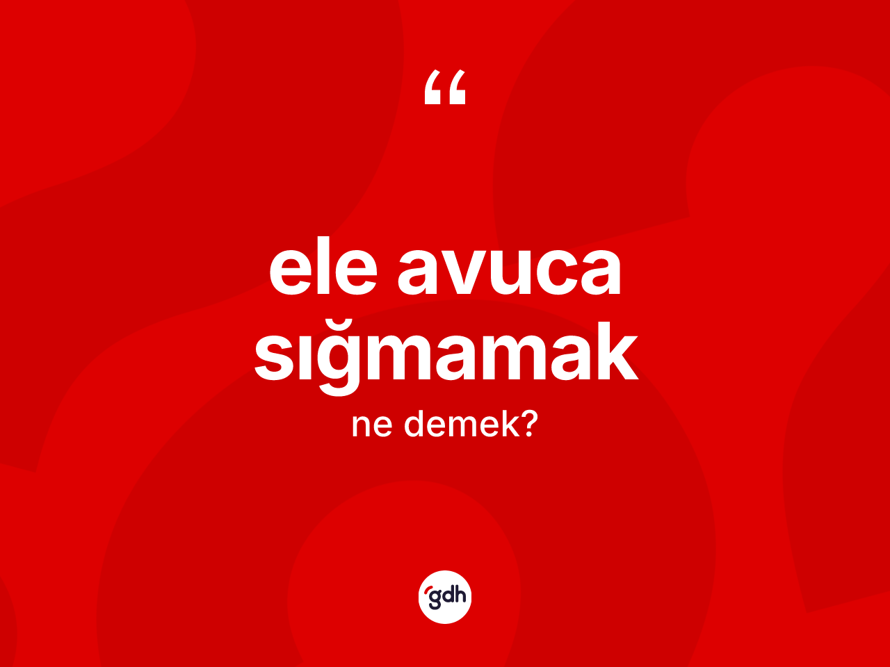 Ele avuca sığmamak ne demek? Ele avuca sığmamak ifadesi hangi durumlarda kullanılır