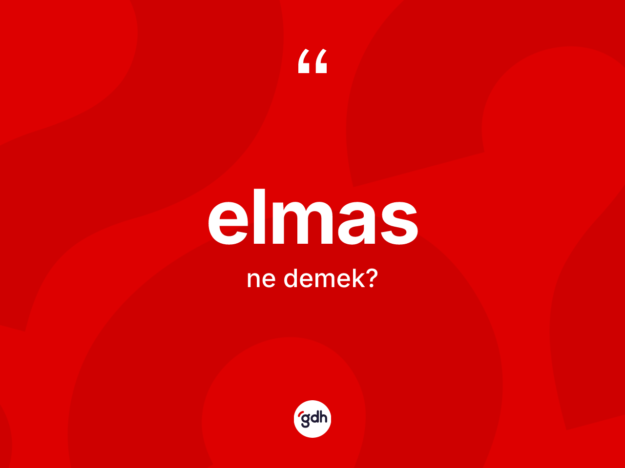 Elmas kelimesinin anlamı nedir? Elmasın kısaca tanımı nedir?