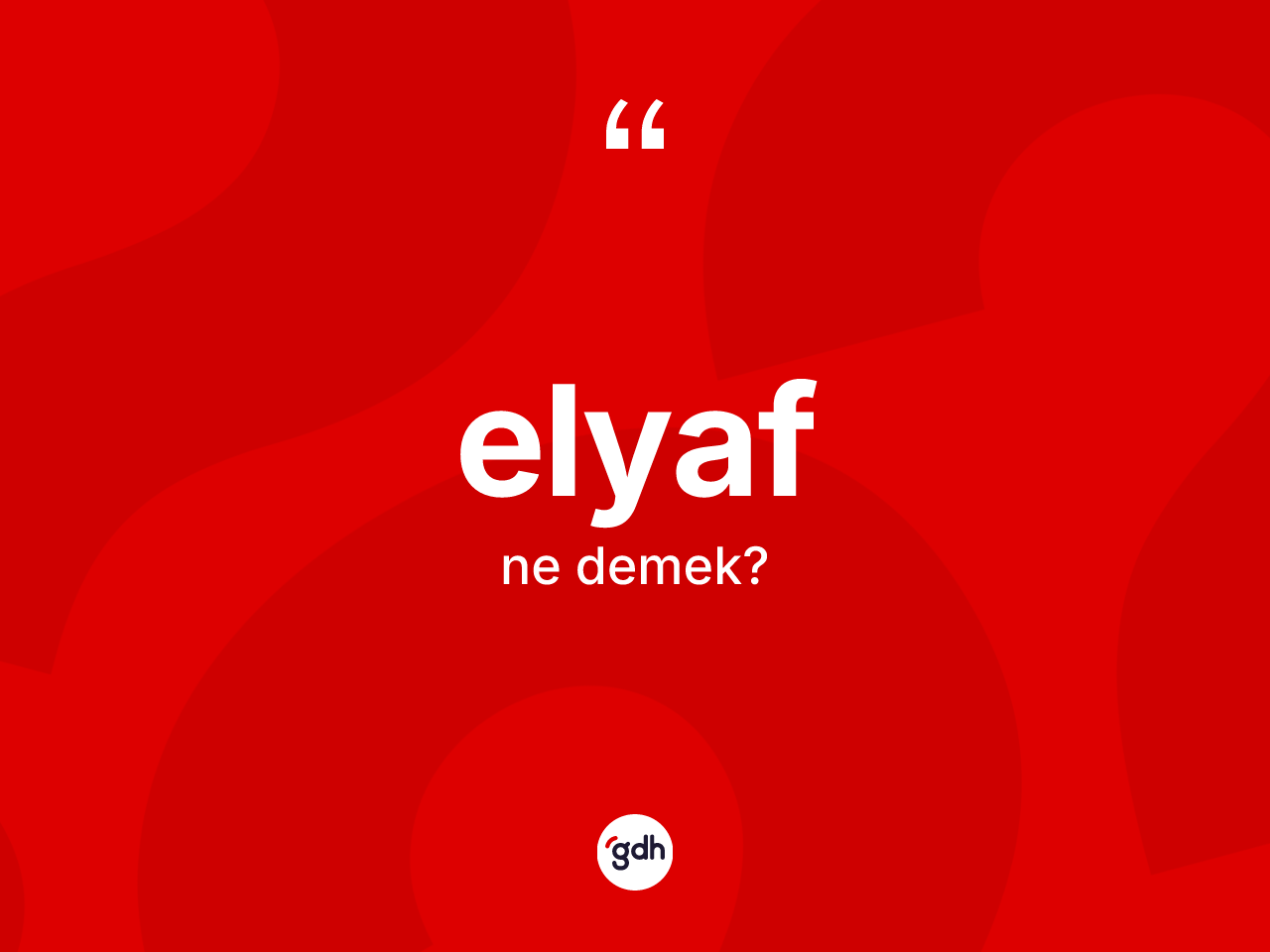 Elyaf kelimesinin tanımı nedir? Elyafın TDK'ya göre anlamı nedir?