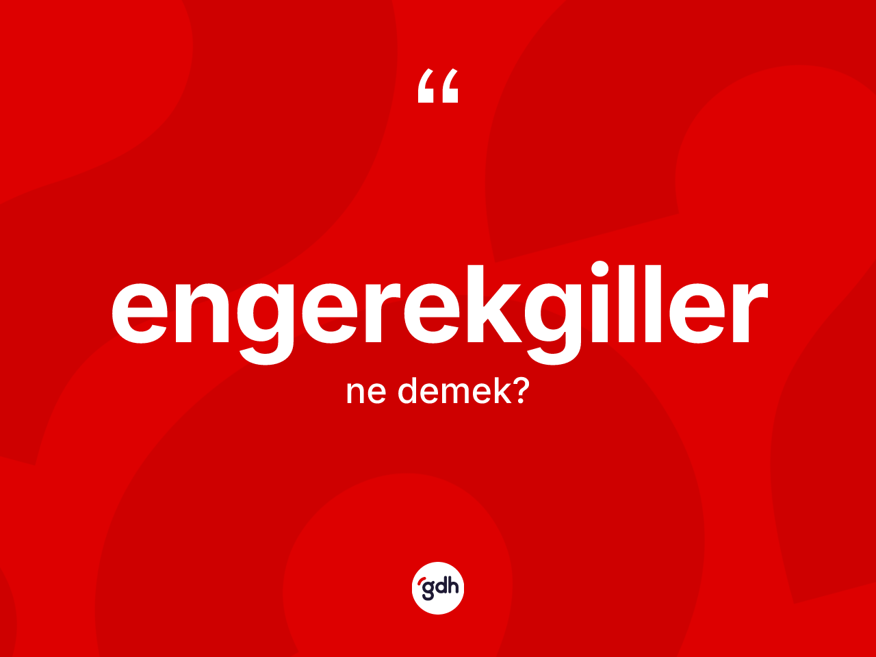Engerekgiller kelimesi ne demek? Engerekgiller kelimesinin TDK'ya göre açıklaması nedir?