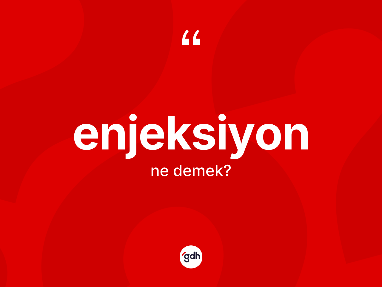 Enjeksiyon kelimesinin anlamı nedir? Enjeksiyonun TDK'ya göre anlamı nedir?