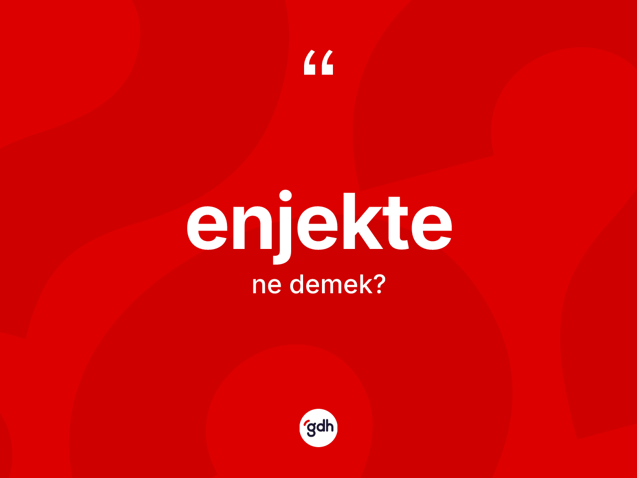 Enjekte nedir? Enjekte kelimesinin TDK anlamı nedir?