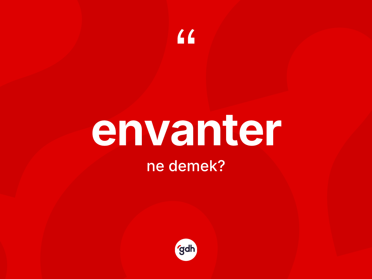 Envanter ne anlama gelir? Envanterin TDK'ya göre anlamı nedir?