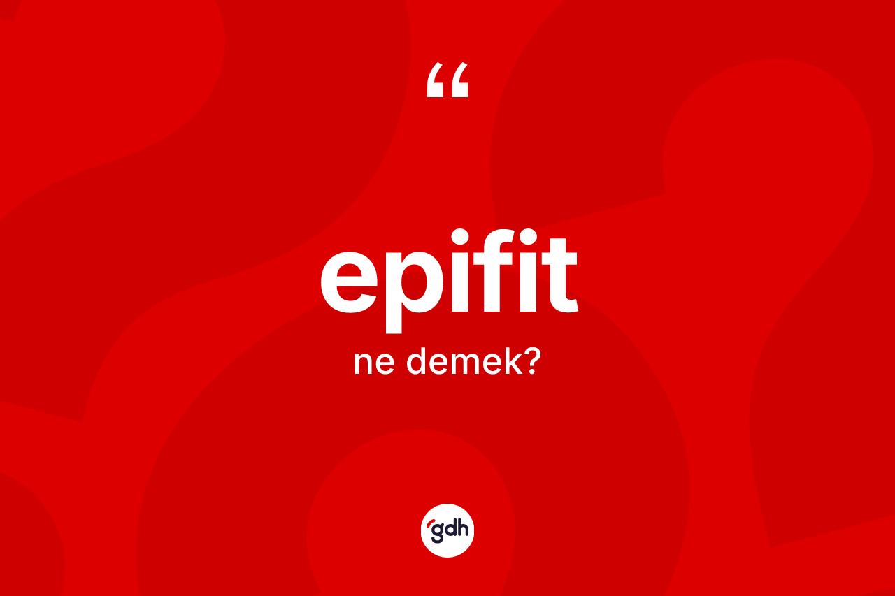Epifit kelimesi nedir? Epifitin TDK'ya göre anlamı nedir?