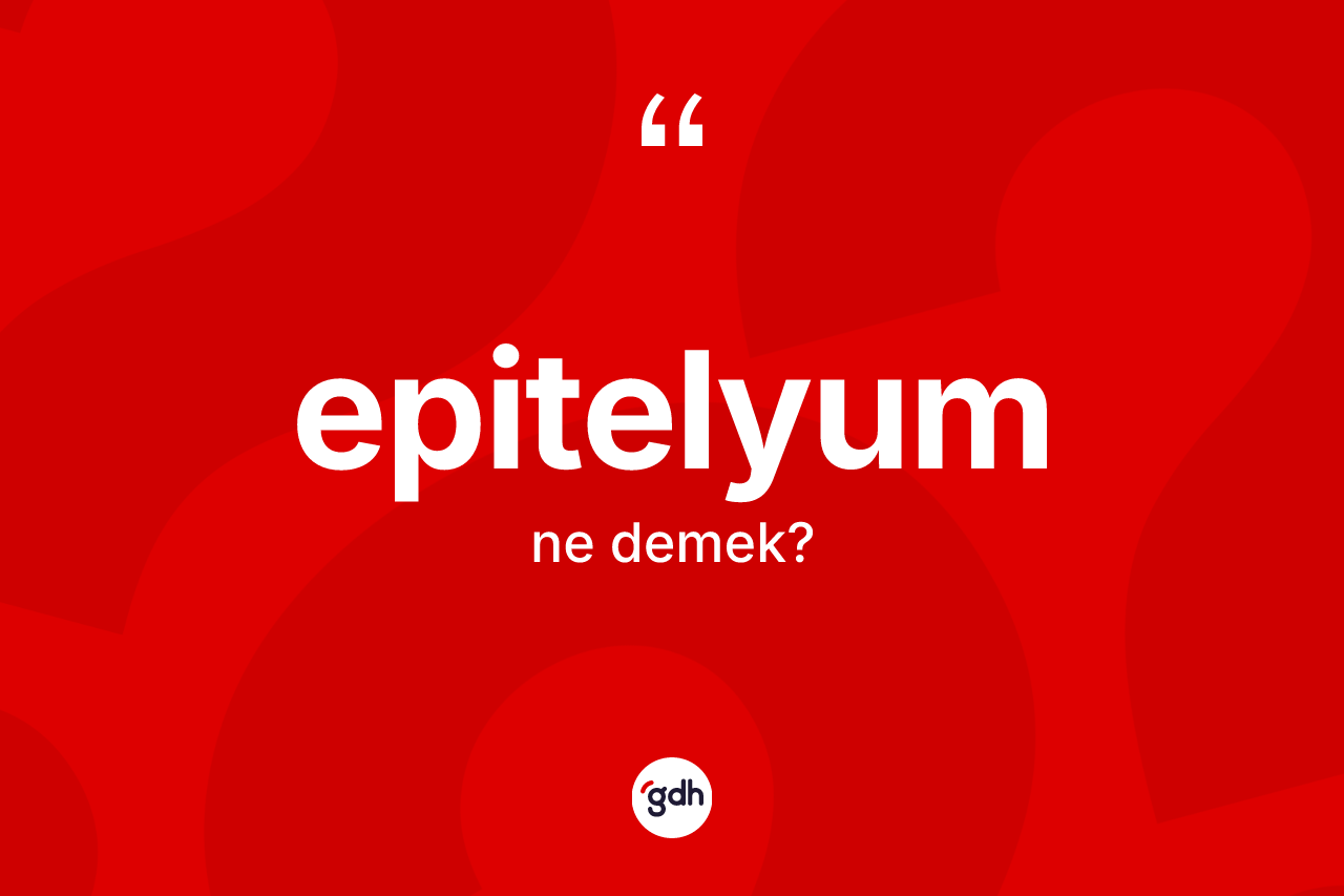 Epitelyum ne anlama gelir? Epitelyumun kısaca tanımı nedir?