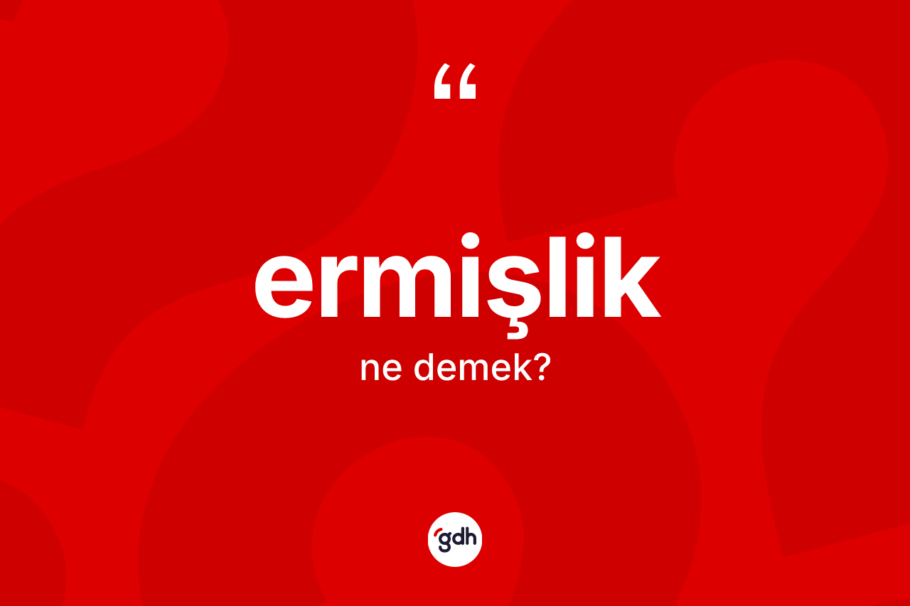 Ermişlik kelimesi ne demek? Ermişliğin TDK'ya göre anlamı nedir?