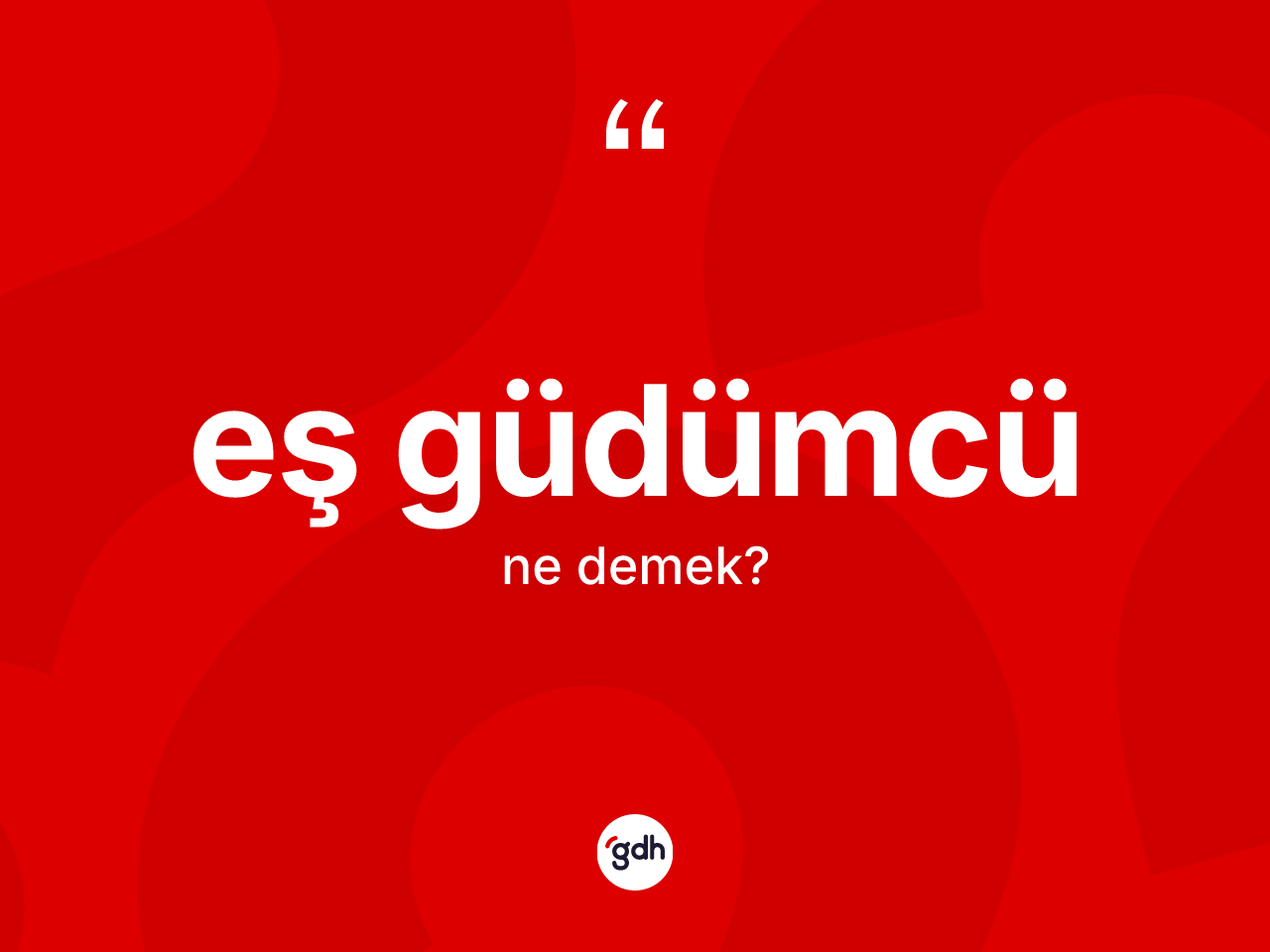 Eş güdümcü kelimesi ne anlama gelir? Eş güdümcü kelimesinin TDK'ya göre açıklaması nedir?