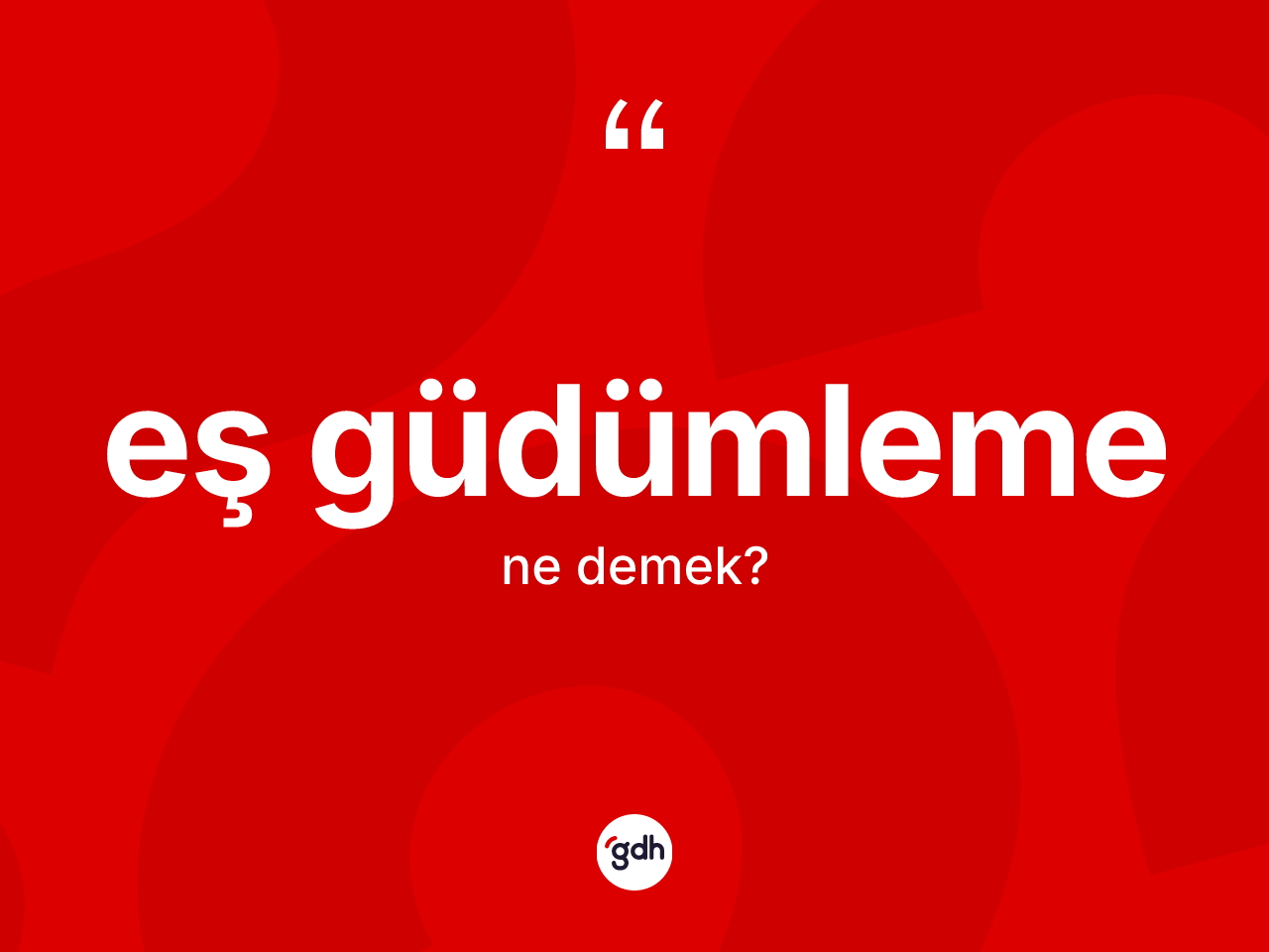 Eş güdümleme kelimesinin tanımı nedir? Eş güdümlemenin TDK'ya göre anlamı nedir?