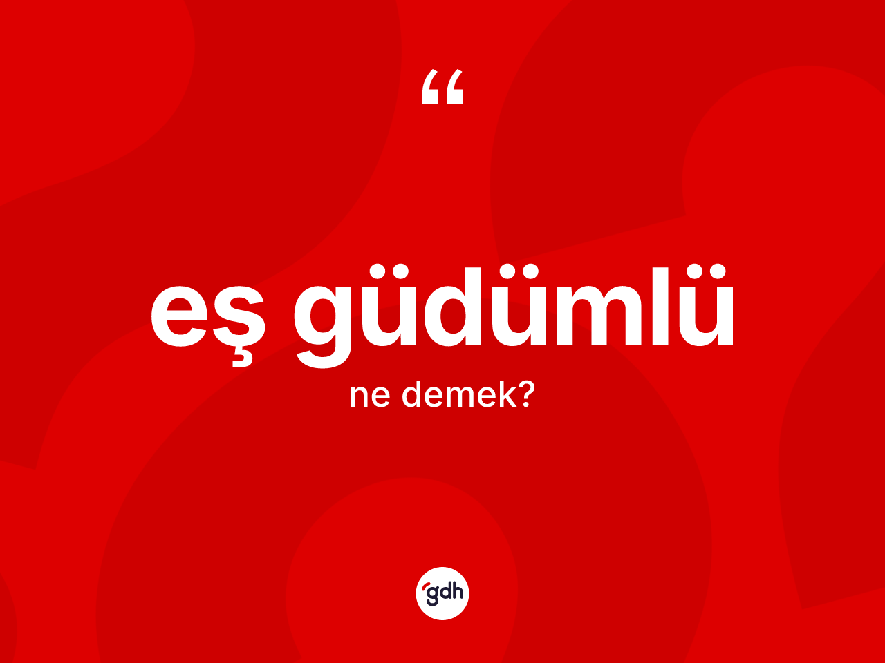 Eş güdümlü kelimesinin anlamı nedir? Eş güdümlünün TDK'ya göre anlamı nedir?