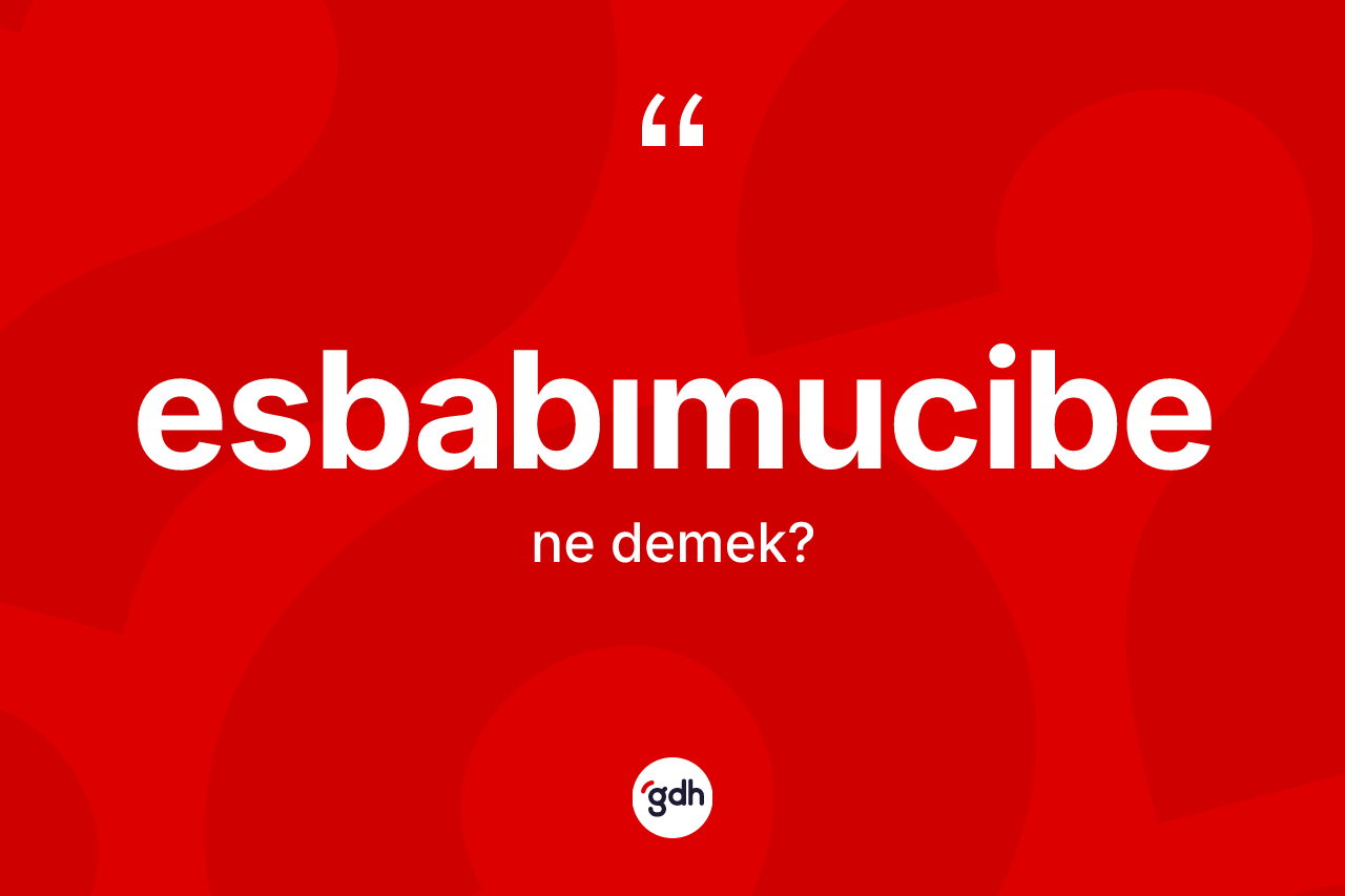 Esbabımucibe nedir? Esbabımucibenin kısaca tanımı nedir?