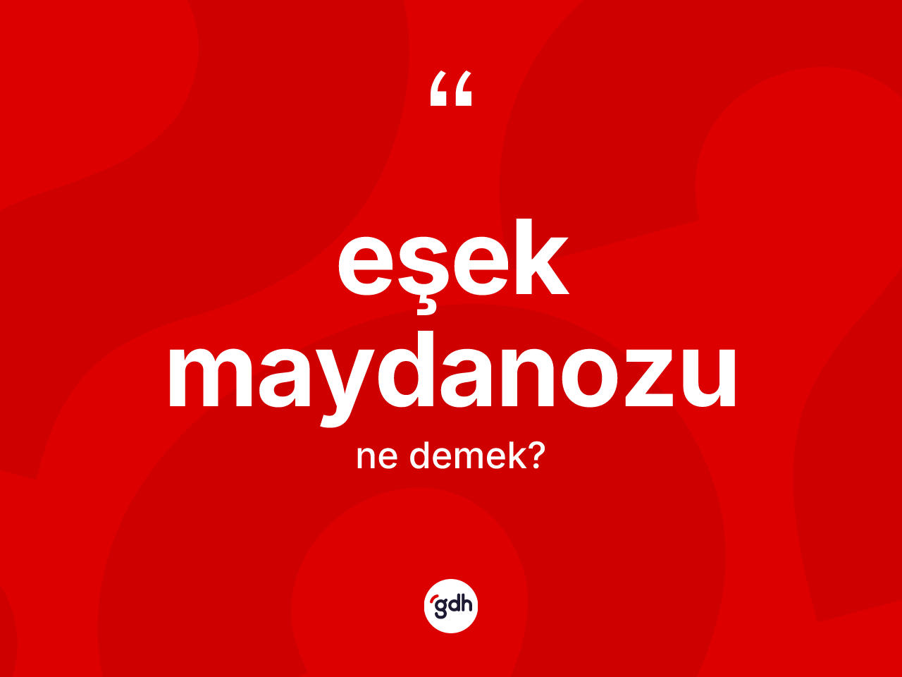 Eşek maydanozu kelimesinin anlamı nedir? Eşek maydanozunun TDK'ya göre anlamı nedir?