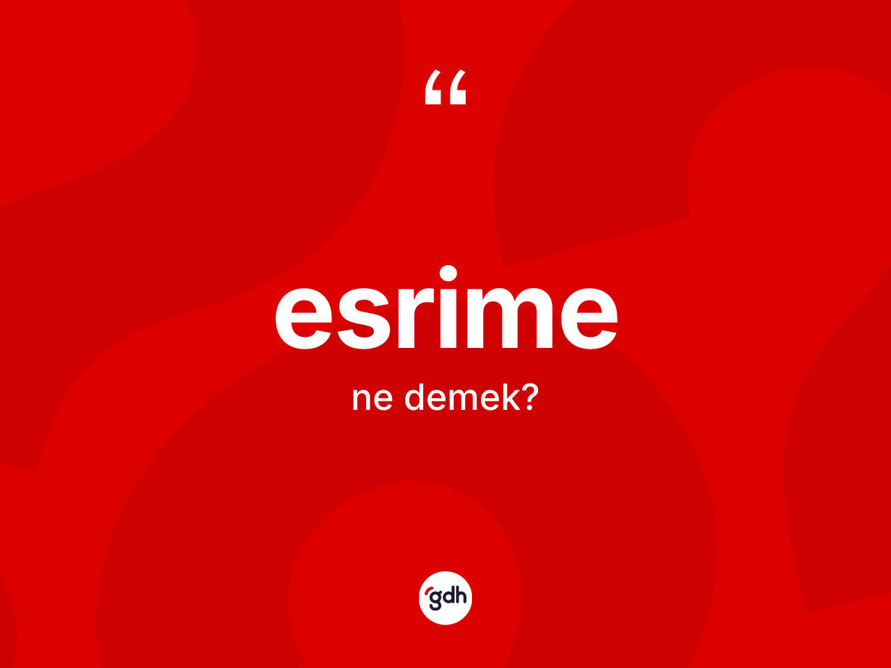 Esrime kelimesinin sözlükteki tanımı nedir? Esrimenin sözlükteki anlamı nedir?
