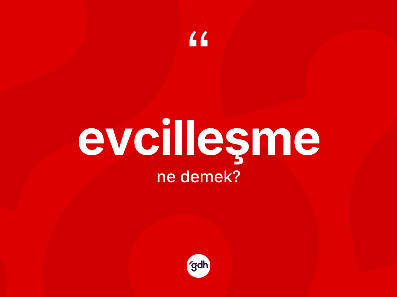 Evcilleşme kelimesinin anlamı nedir? Evcilleşme kelimesinin kaç farklı anlamı var?