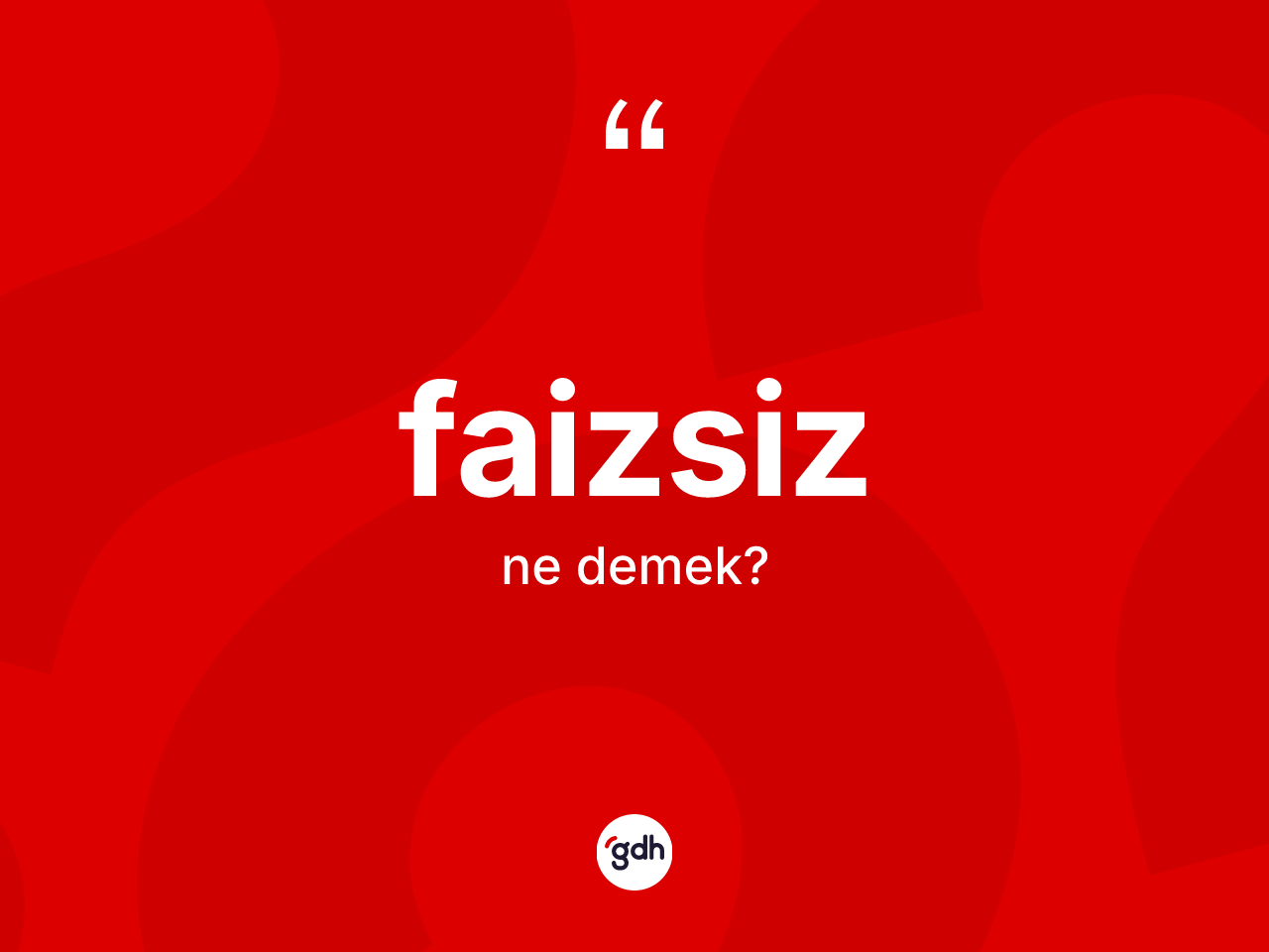 Faizsiz ne anlama gelir? Faizsizin TDK'ya göre anlamı nedir?