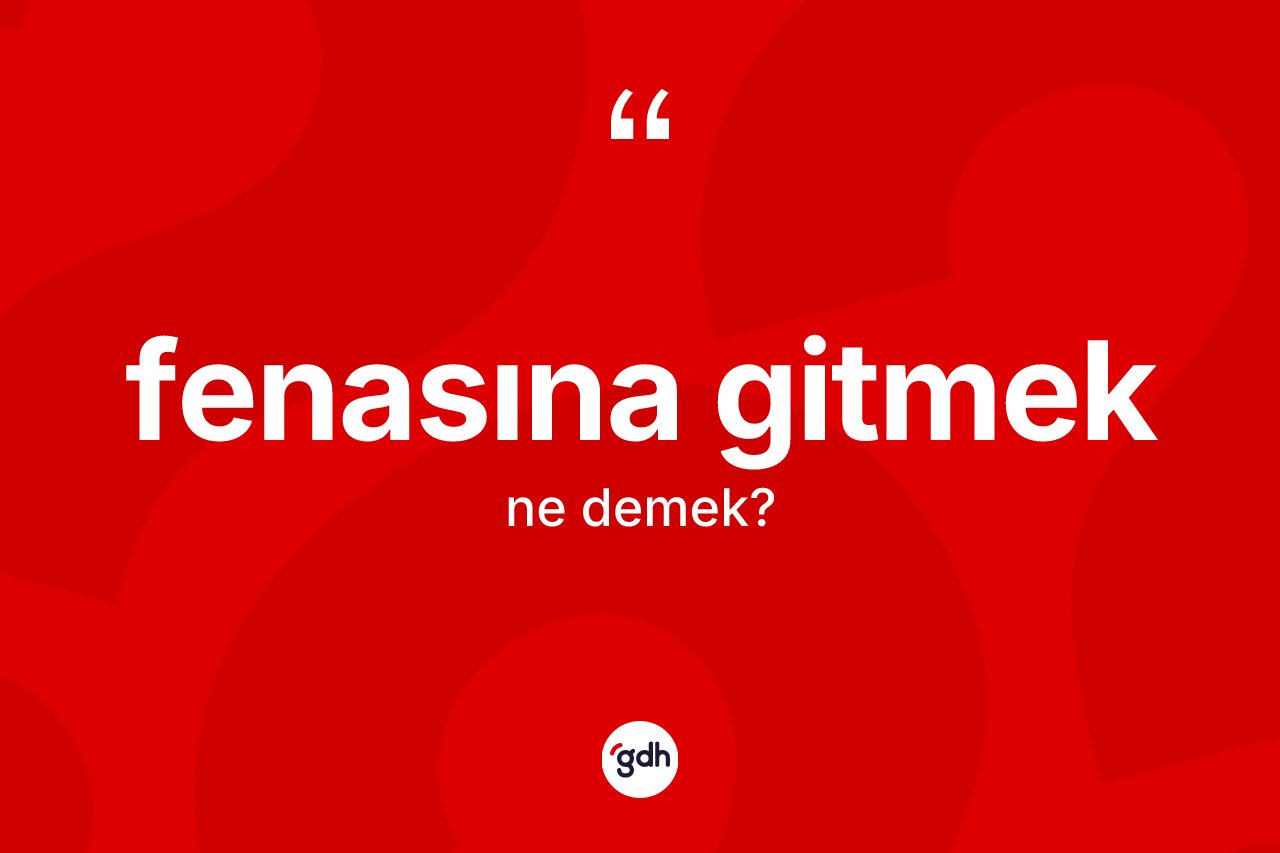 Fenasına gitmek ifadesinin kısaca anlamı nedir?