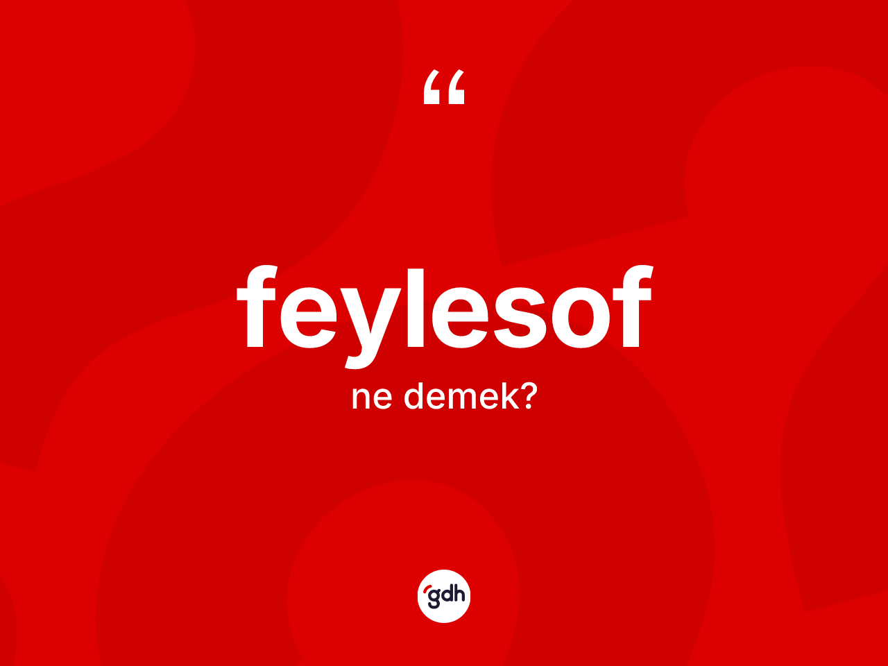 Feylesof kelimesi nedir? Feylesofun TDK'ya göre anlamı nedir?